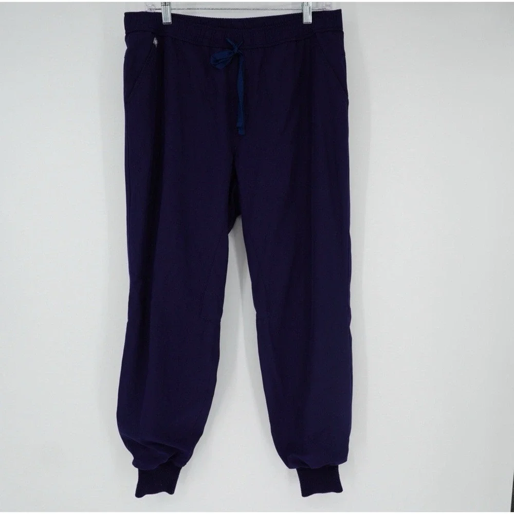 Figs Men's Tansen Jogger Scrub Lined Pants Navy Medium Short Nursing Scrubs